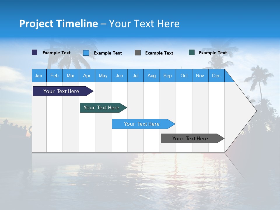 Tourist Sunny Blue PowerPoint Template
