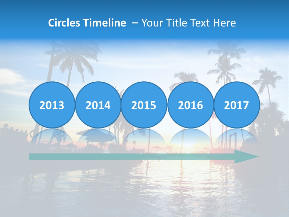 Tourist Sunny Blue PowerPoint Template