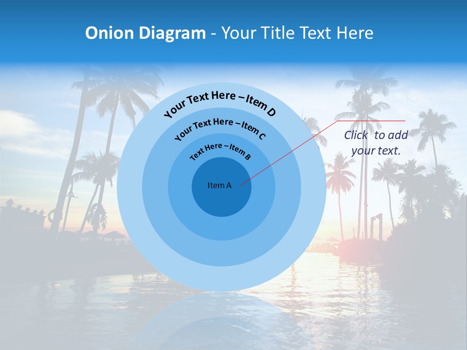 Tourist Sunny Blue PowerPoint Template