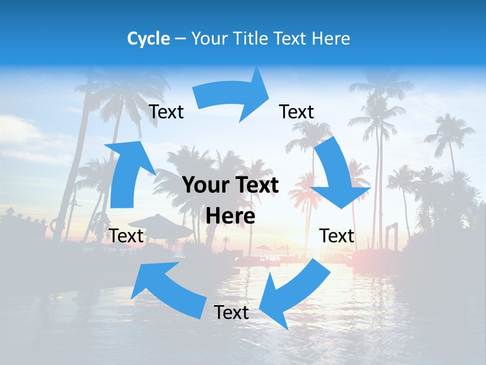 Tourist Sunny Blue PowerPoint Template