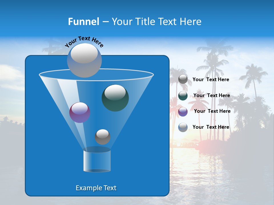 Tourist Sunny Blue PowerPoint Template