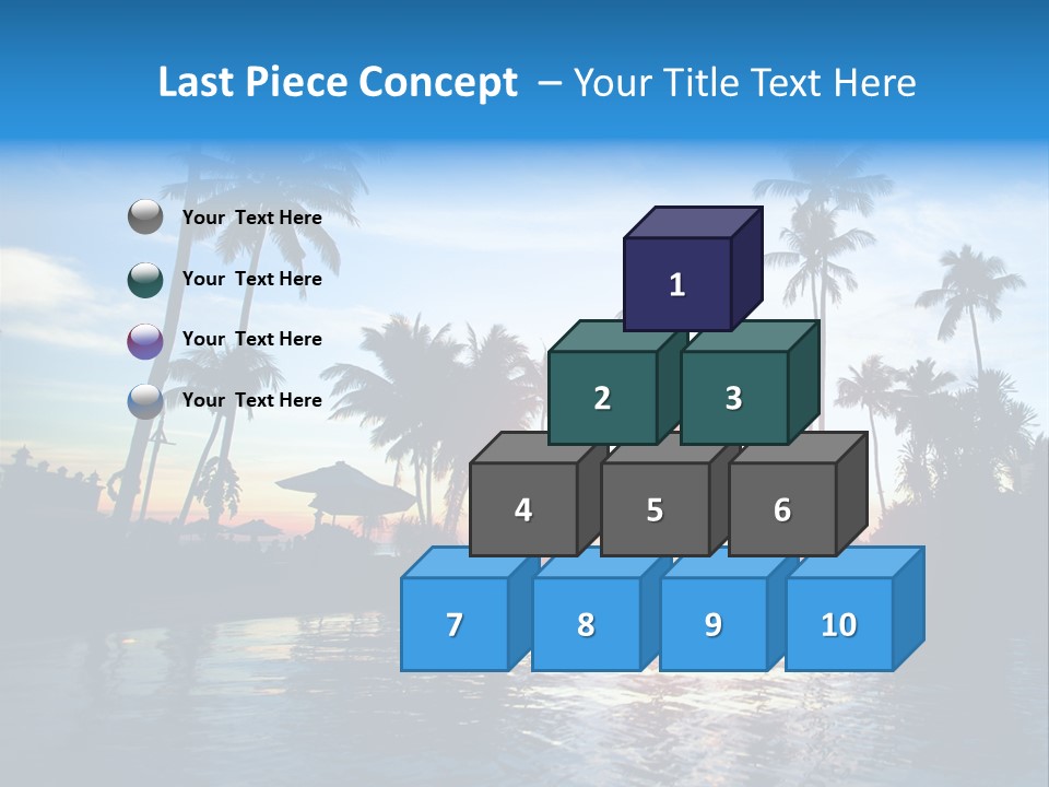 Tourist Sunny Blue PowerPoint Template