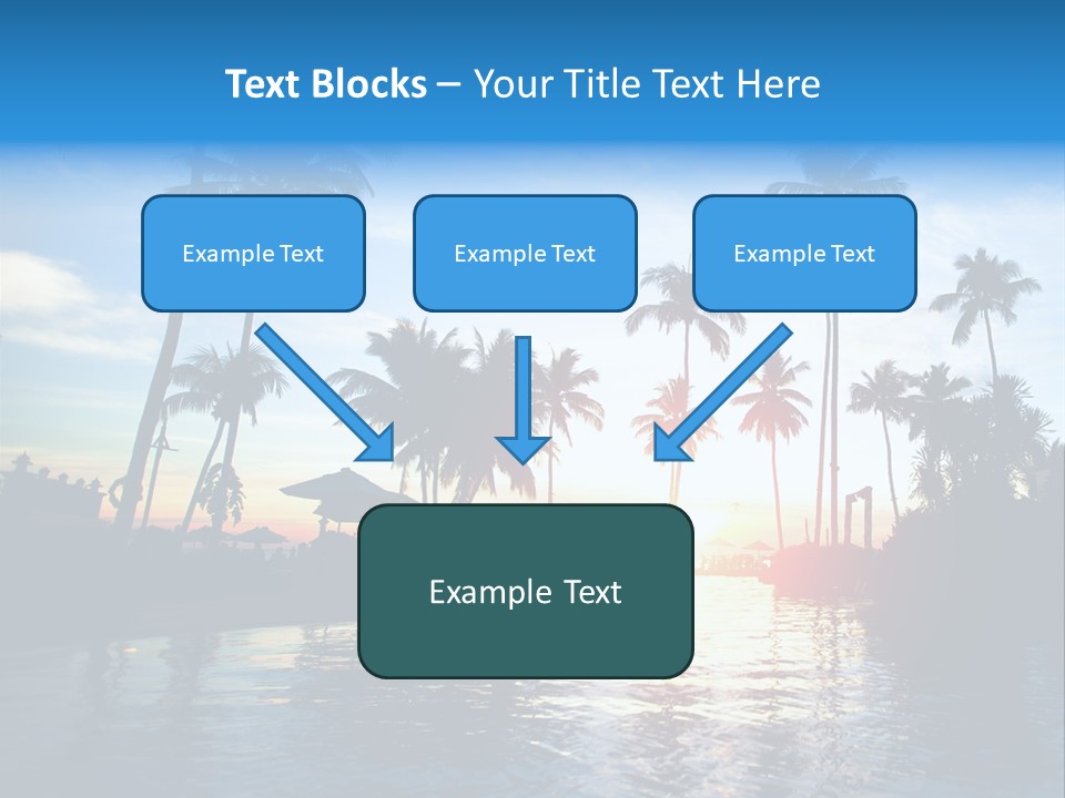 Tourist Sunny Blue PowerPoint Template