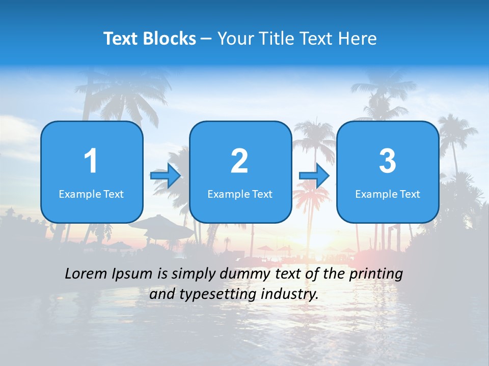 Tourist Sunny Blue PowerPoint Template