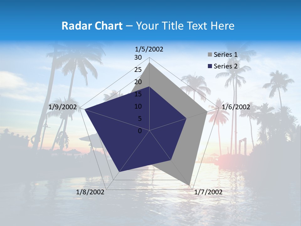 Tourist Sunny Blue PowerPoint Template