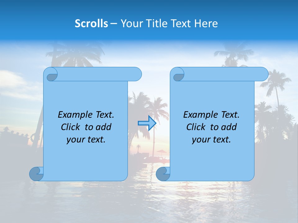 Tourist Sunny Blue PowerPoint Template