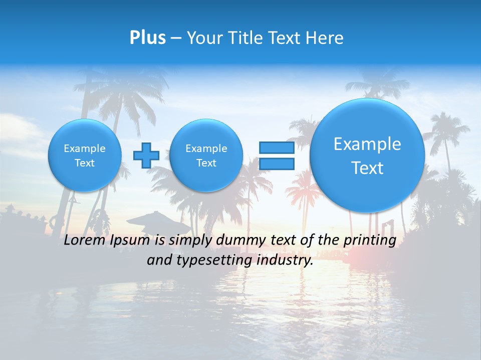 Tourist Sunny Blue PowerPoint Template