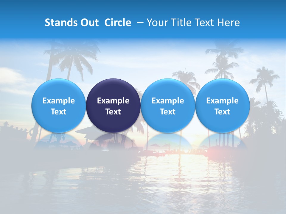 Tourist Sunny Blue PowerPoint Template