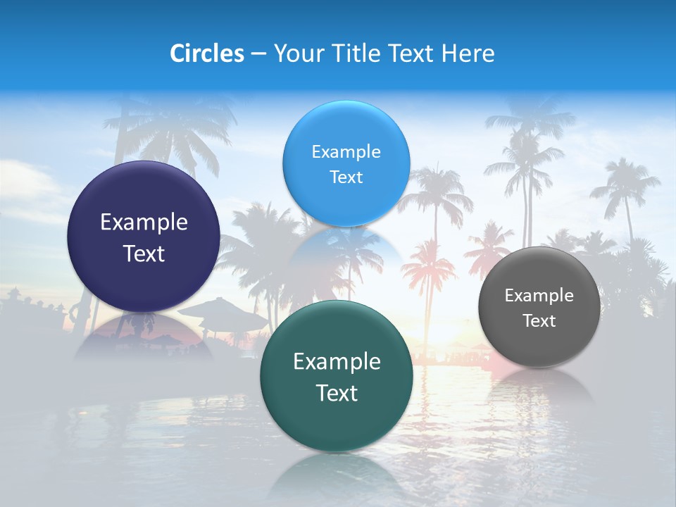 Tourist Sunny Blue PowerPoint Template