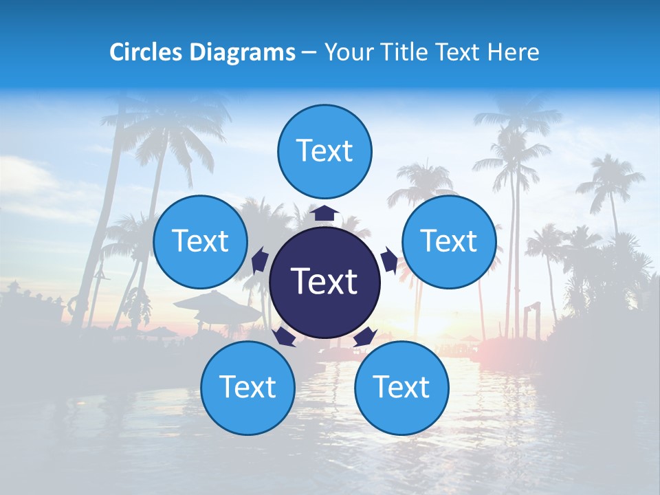 Tourist Sunny Blue PowerPoint Template