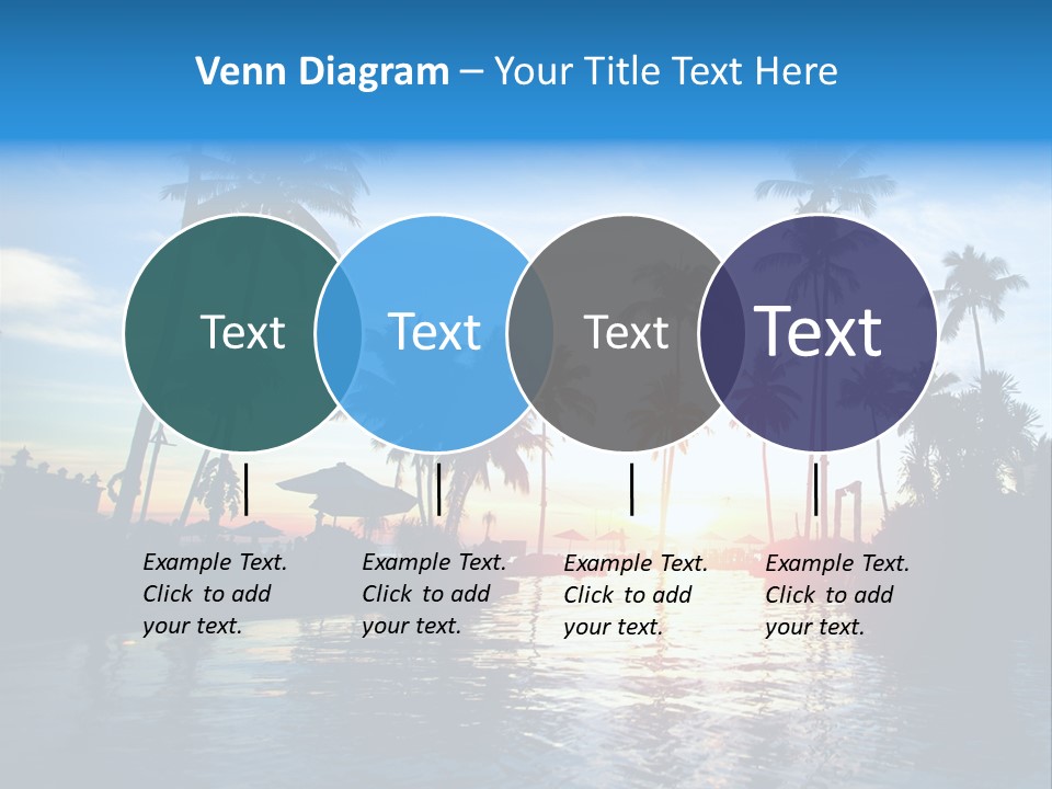 Tourist Sunny Blue PowerPoint Template