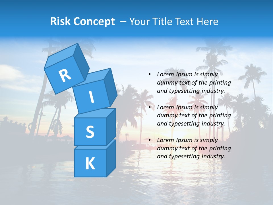 Tourist Sunny Blue PowerPoint Template