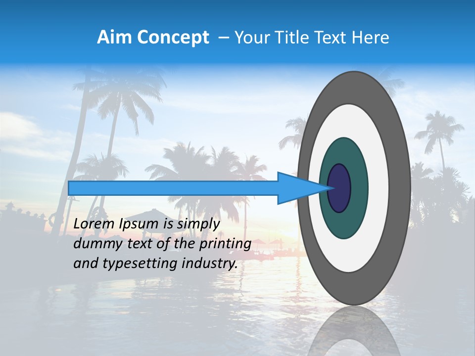 Tourist Sunny Blue PowerPoint Template