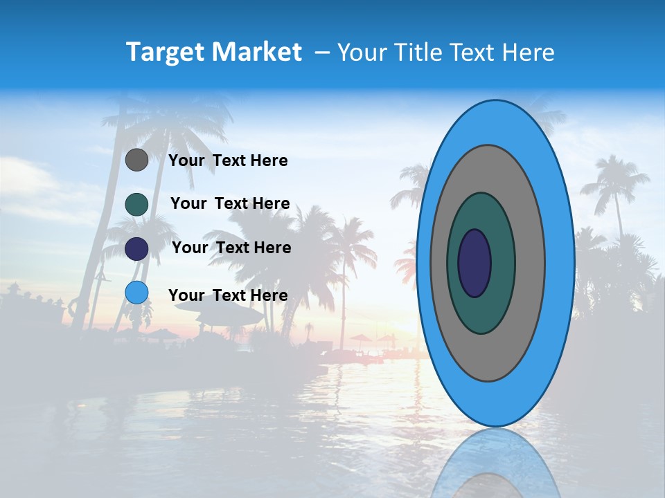 Tourist Sunny Blue PowerPoint Template