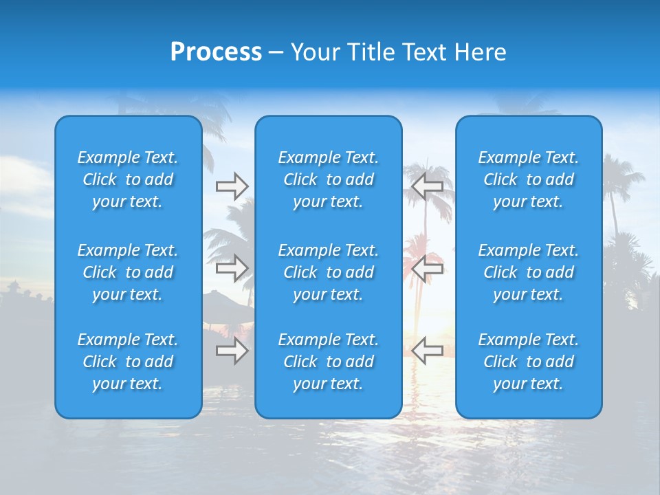 Tourist Sunny Blue PowerPoint Template