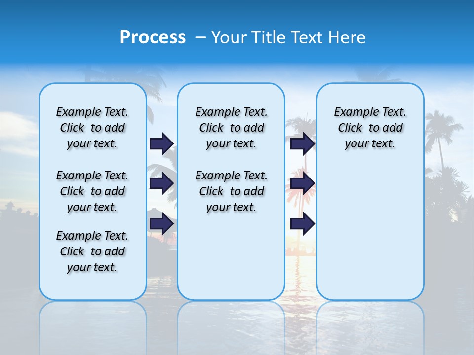Tourist Sunny Blue PowerPoint Template