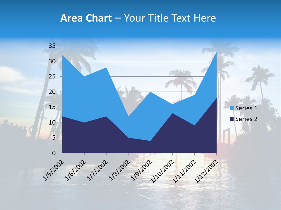 Tourist Sunny Blue PowerPoint Template