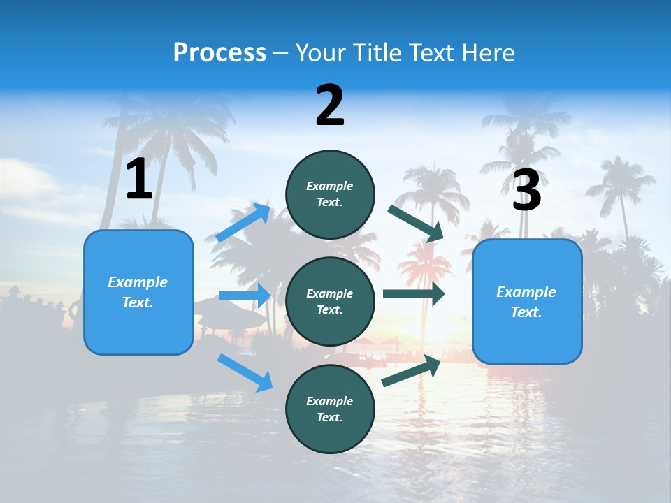 Tourist Sunny Blue PowerPoint Template