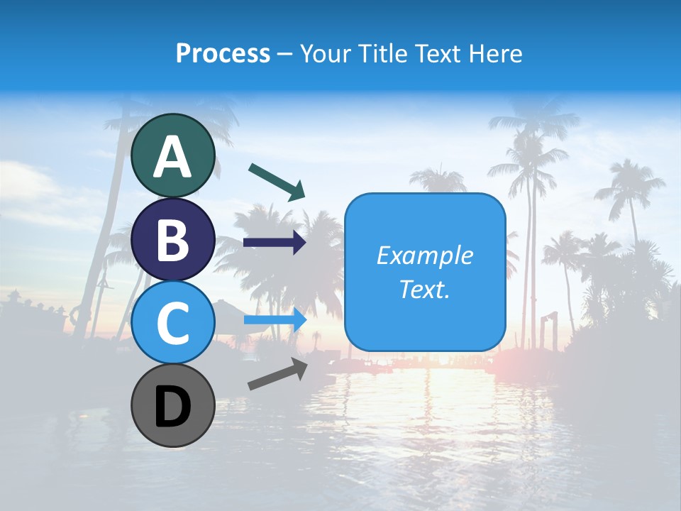 Tourist Sunny Blue PowerPoint Template