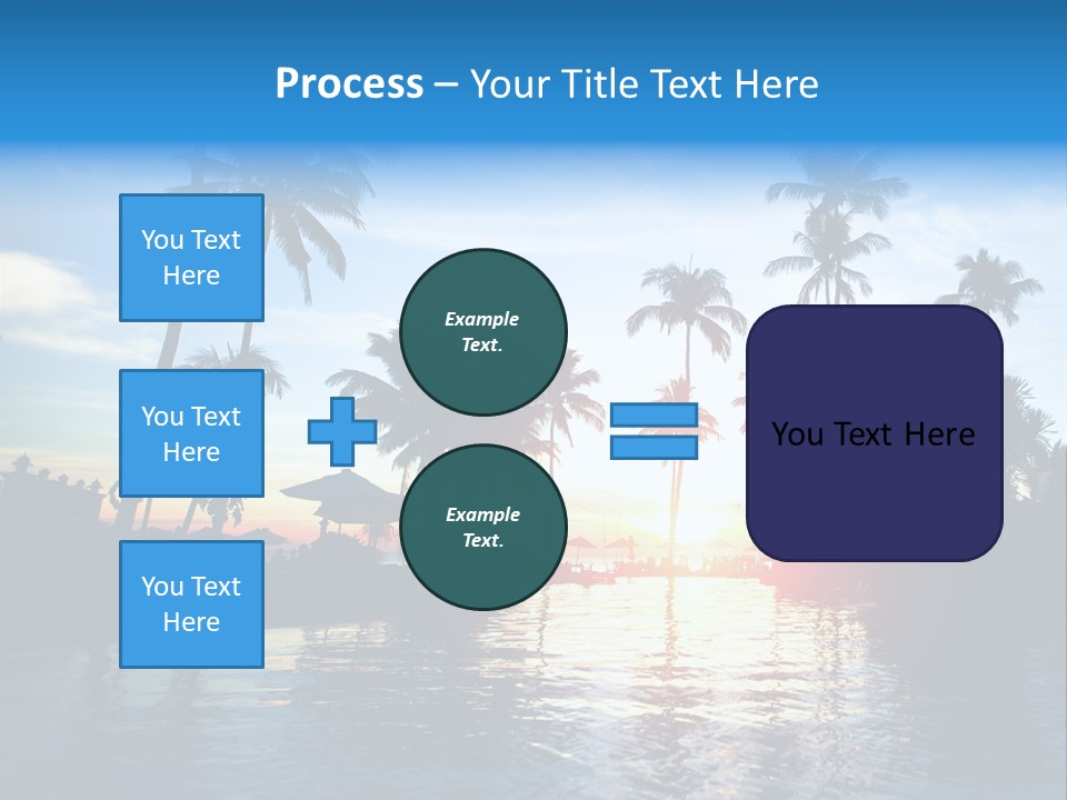 Tourist Sunny Blue PowerPoint Template