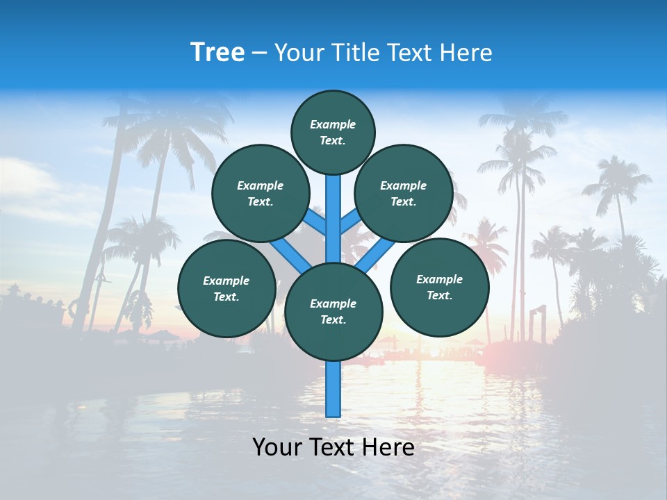 Tourist Sunny Blue PowerPoint Template