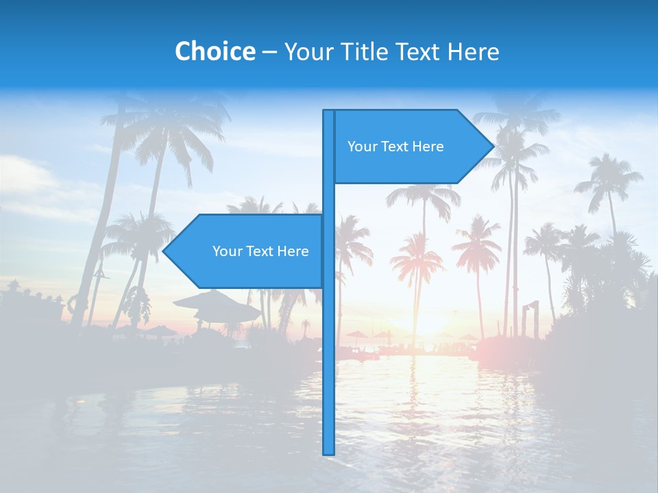 Tourist Sunny Blue PowerPoint Template