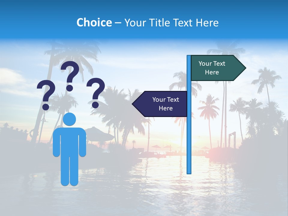 Tourist Sunny Blue PowerPoint Template