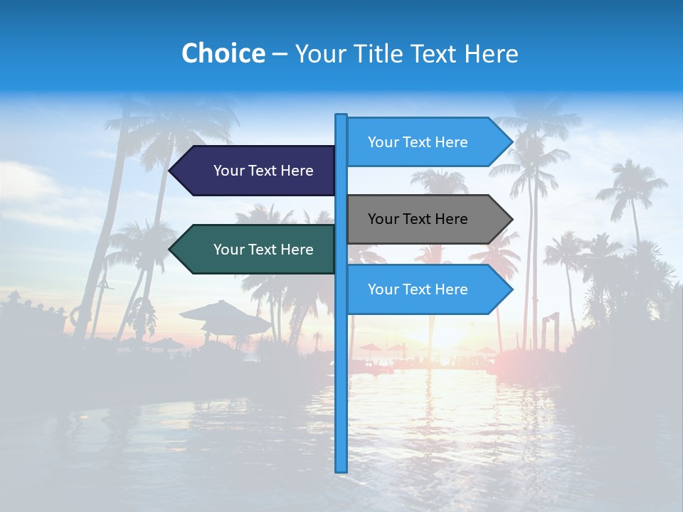 Tourist Sunny Blue PowerPoint Template