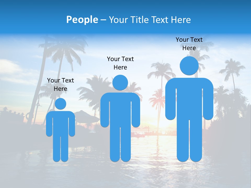 Tourist Sunny Blue PowerPoint Template