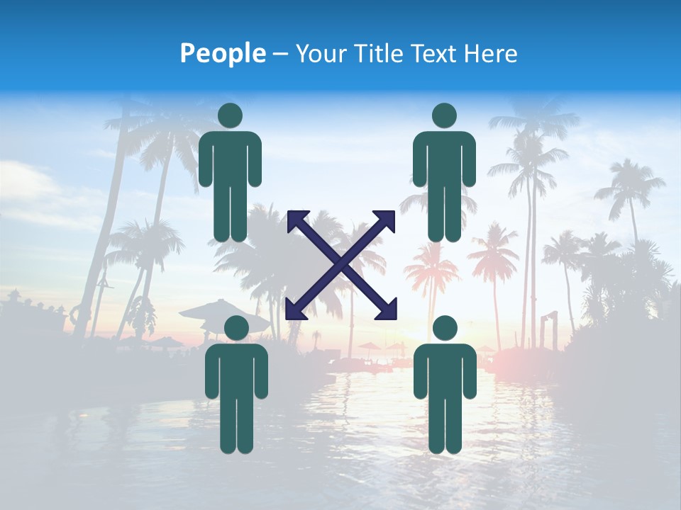 Tourist Sunny Blue PowerPoint Template