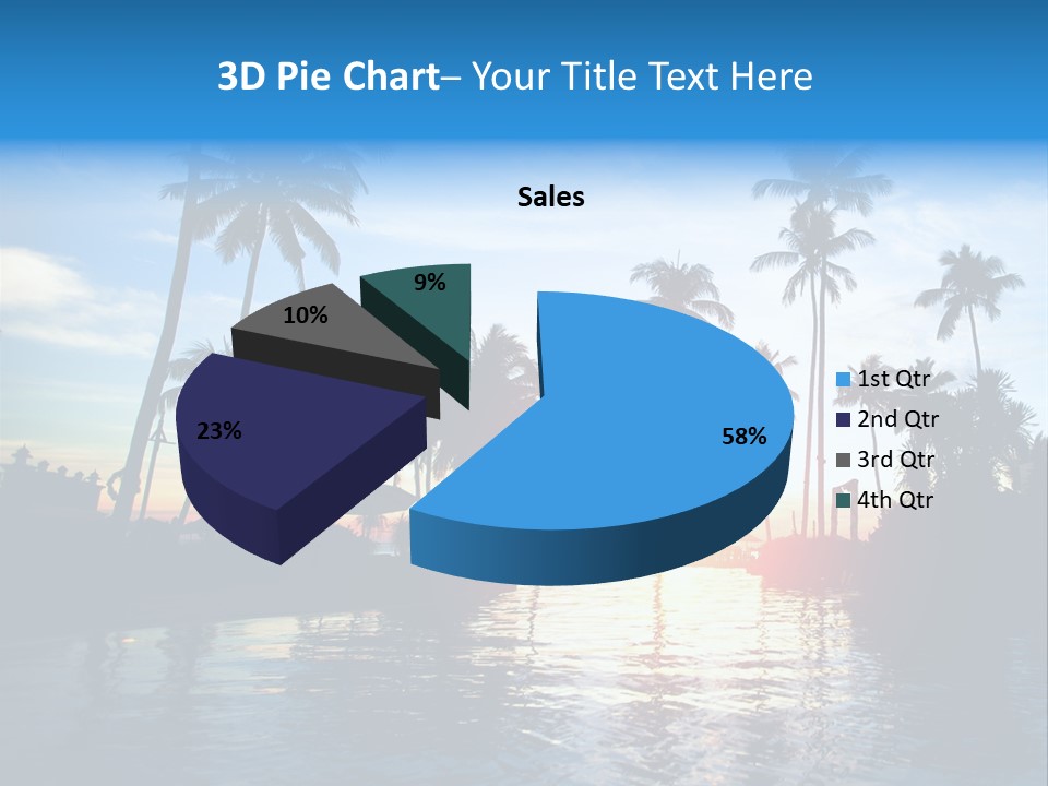 Tourist Sunny Blue PowerPoint Template