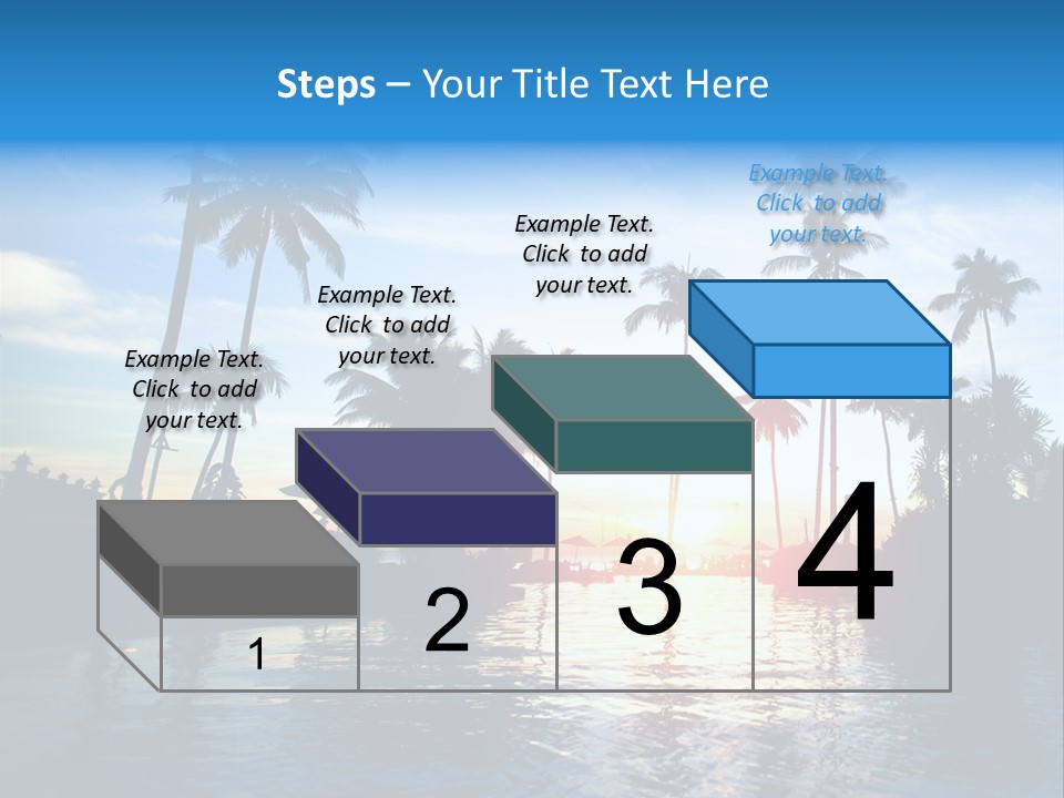 Tourist Sunny Blue PowerPoint Template