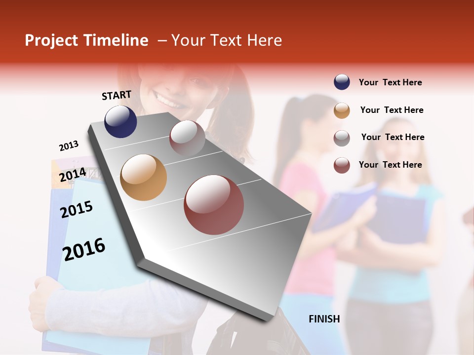 Fun Joy Portrait PowerPoint Template