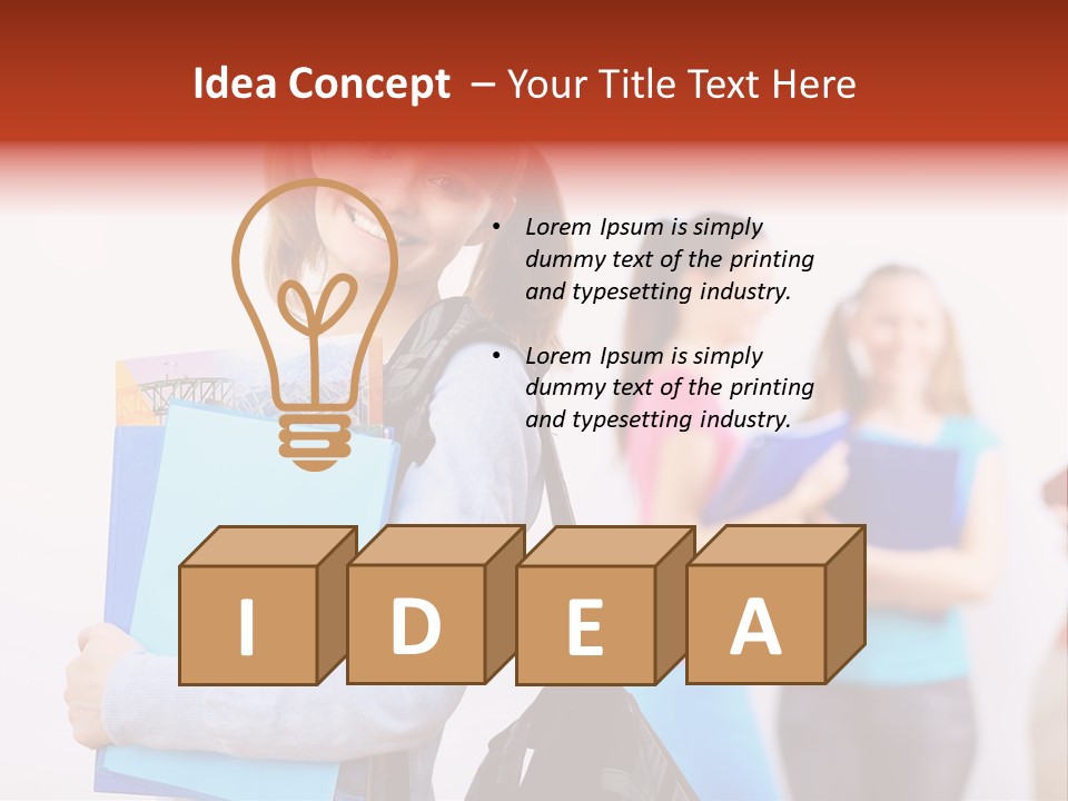 Fun Joy Portrait PowerPoint Template