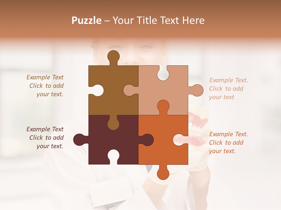 Oral Dentistry Caucasian PowerPoint Template