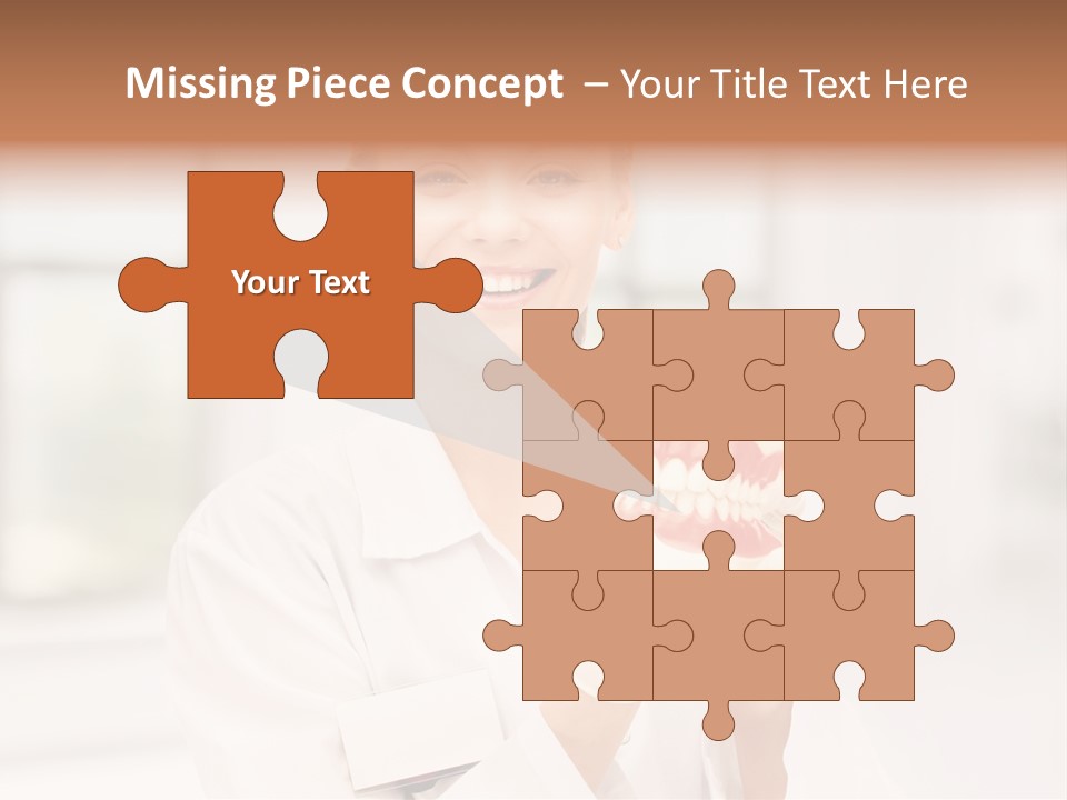 Oral Dentistry Caucasian PowerPoint Template