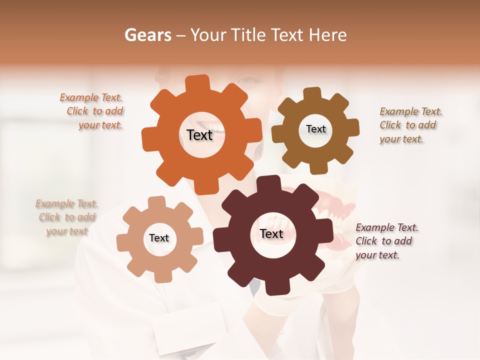 Oral Dentistry Caucasian PowerPoint Template