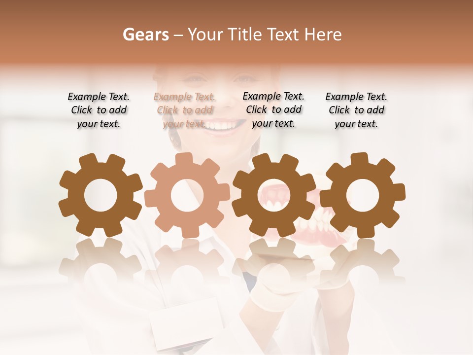 Oral Dentistry Caucasian PowerPoint Template