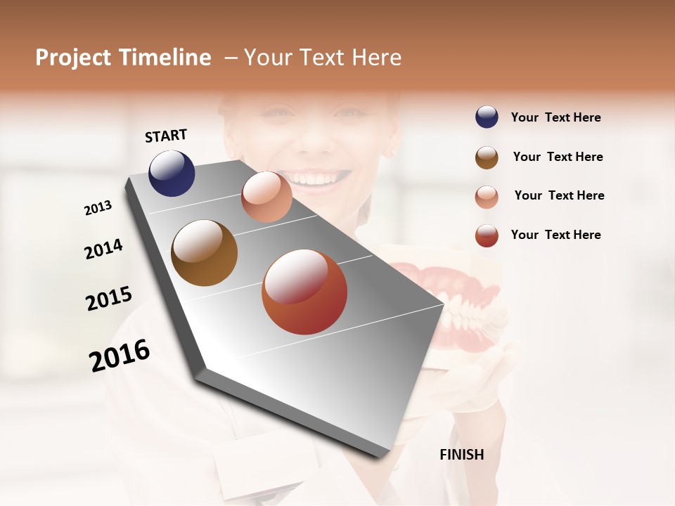 Oral Dentistry Caucasian PowerPoint Template