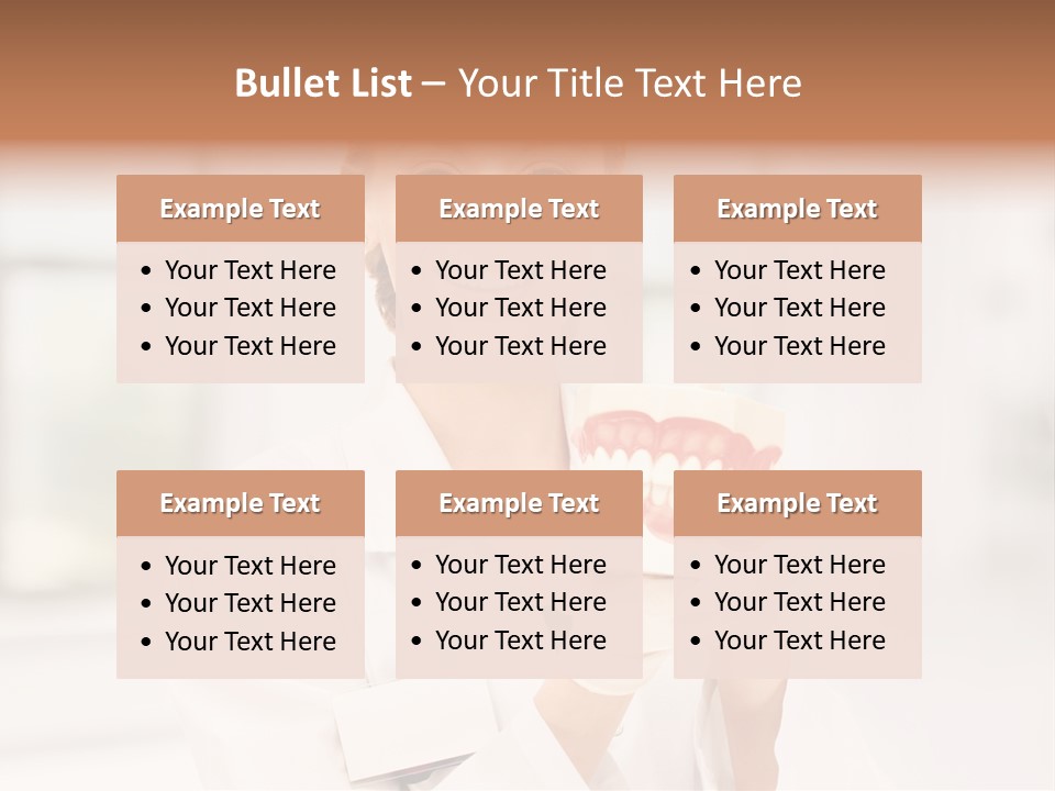 Oral Dentistry Caucasian PowerPoint Template