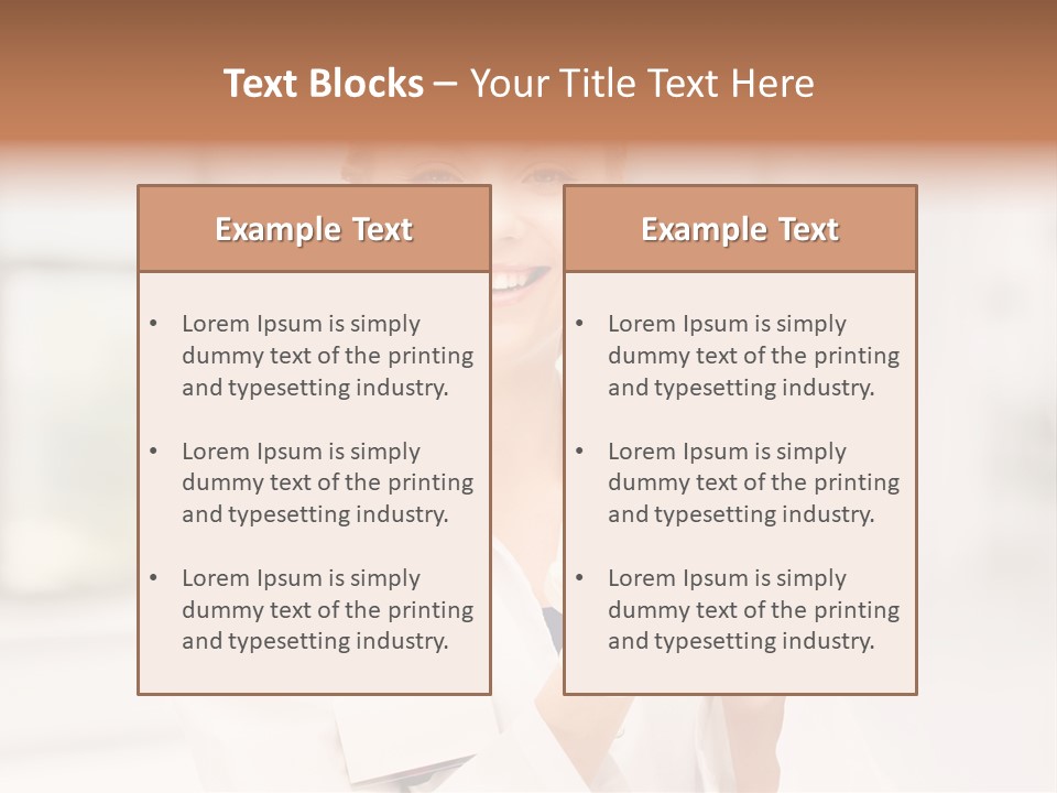 Oral Dentistry Caucasian PowerPoint Template