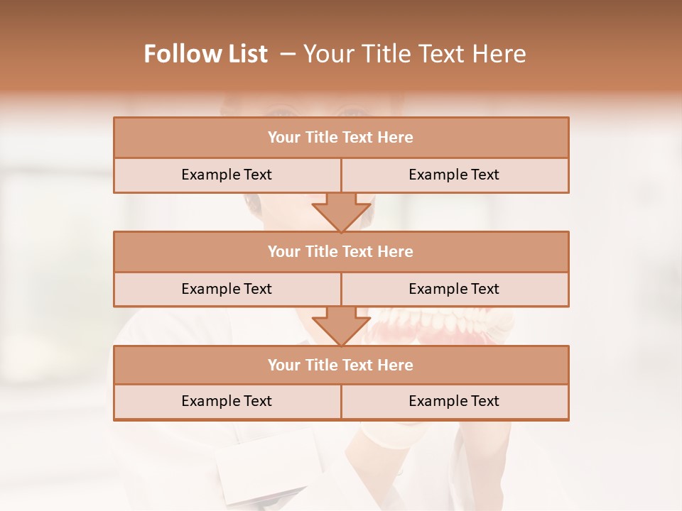 Oral Dentistry Caucasian PowerPoint Template