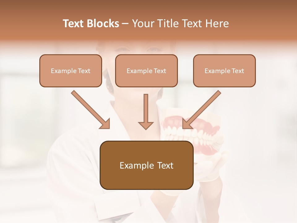 Oral Dentistry Caucasian PowerPoint Template