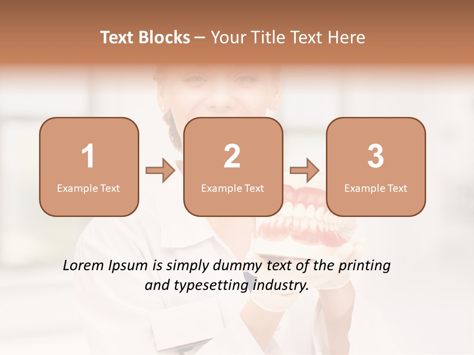 Oral Dentistry Caucasian PowerPoint Template