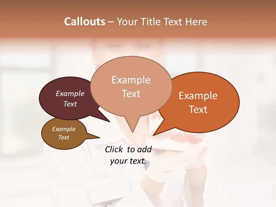 Oral Dentistry Caucasian PowerPoint Template