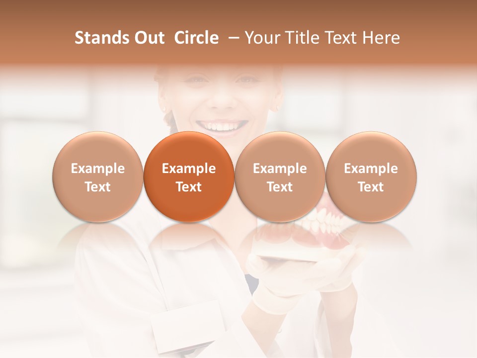 Oral Dentistry Caucasian PowerPoint Template