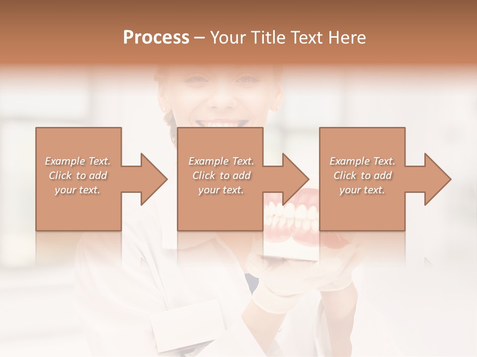 Oral Dentistry Caucasian PowerPoint Template