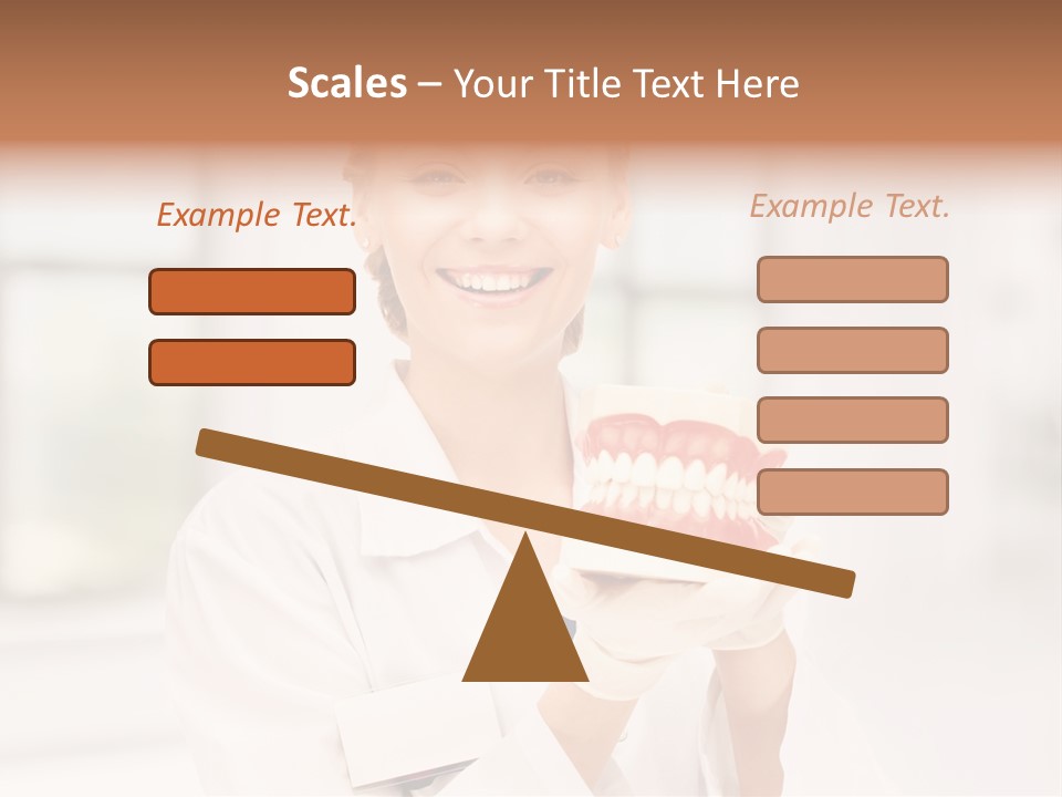 Oral Dentistry Caucasian PowerPoint Template