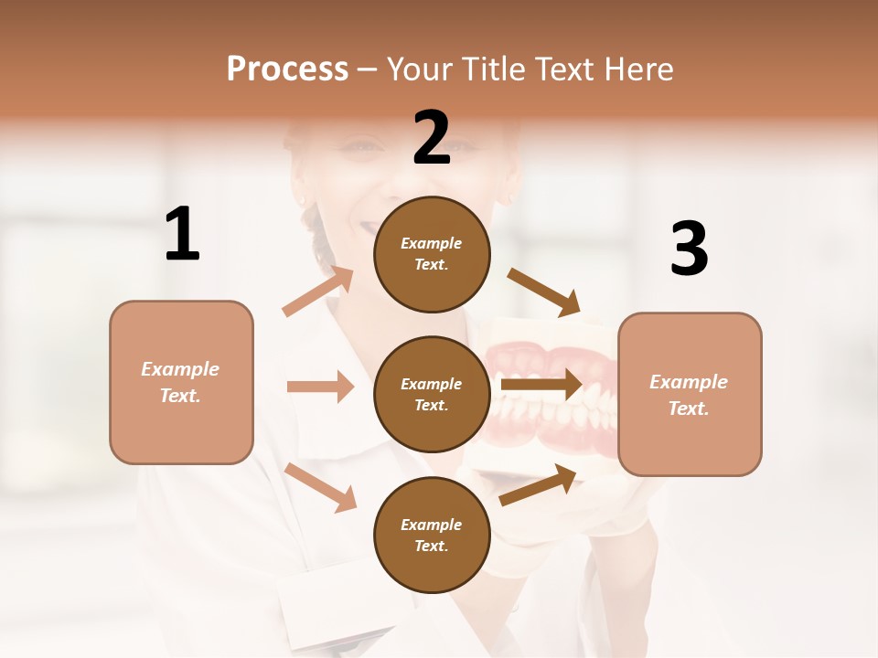 Oral Dentistry Caucasian PowerPoint Template