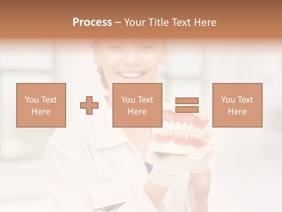 Oral Dentistry Caucasian PowerPoint Template